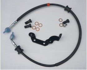 BRZDOVÁ HADICE - NA PŘEDNÍ TŘMEN - SET - 665MM - JAWA 300,350 CL, KÝVAČKA,  PÉRÁK + MODEL 42